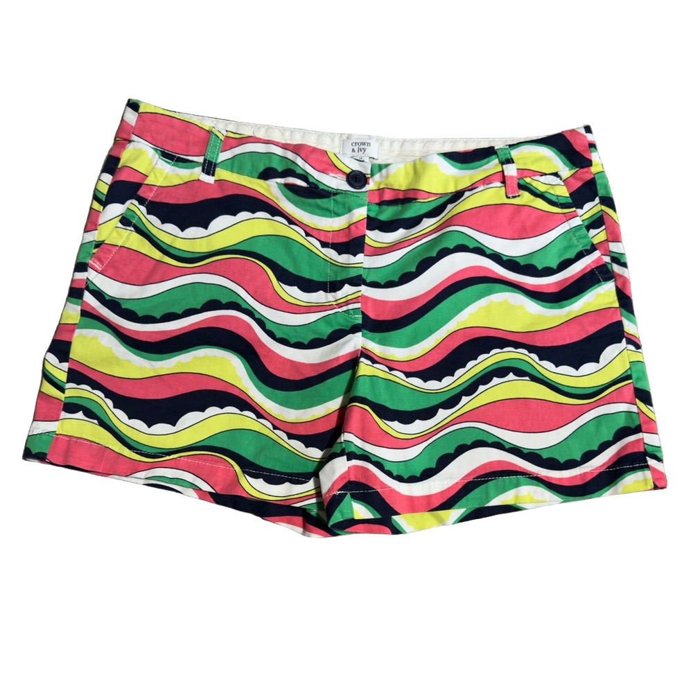 Crown & Ivy Multicolored Women’s Shorts Size 14